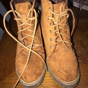 Brown booties